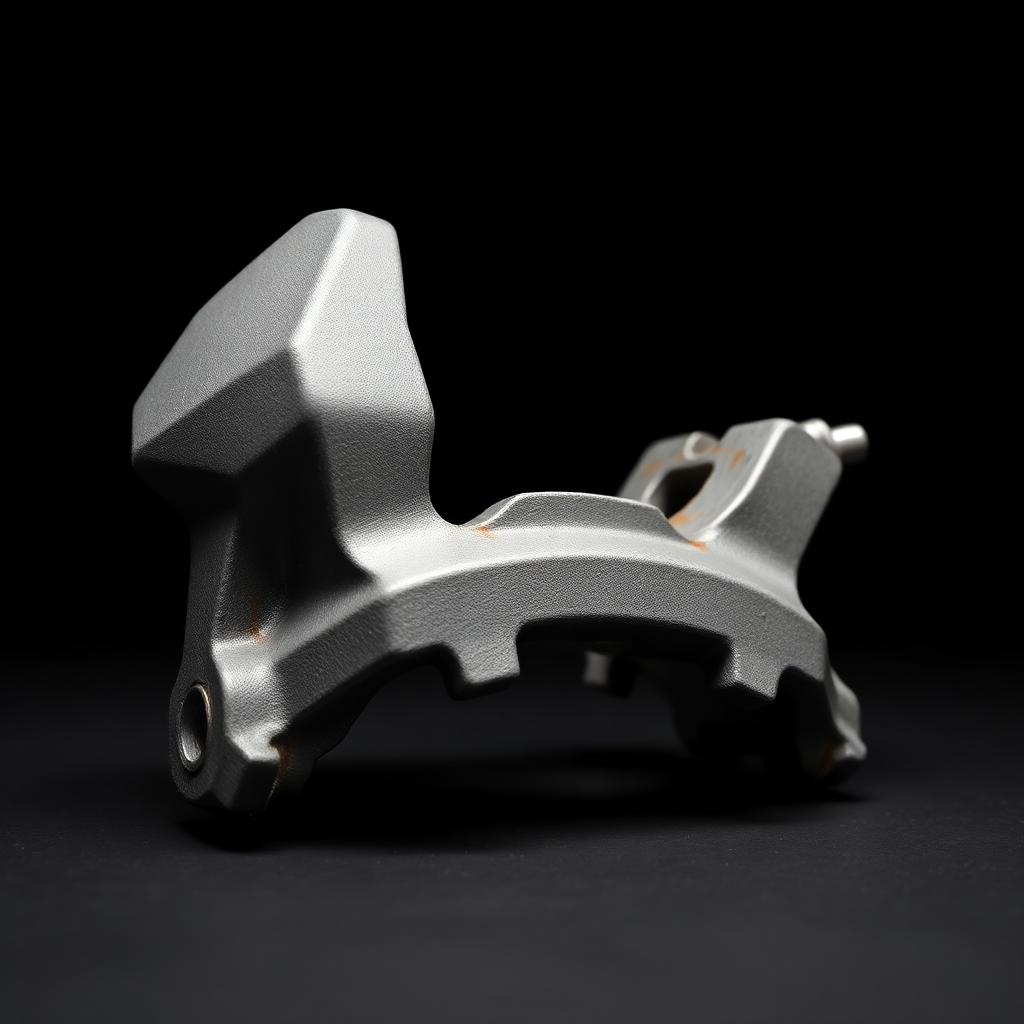 Cast Iron Caliper Bracket after laser cleaning